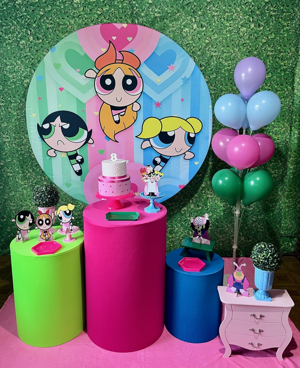 Meninas Super Poderosas - Kit Médio - Decoreli Decorações Pegue e Monte
