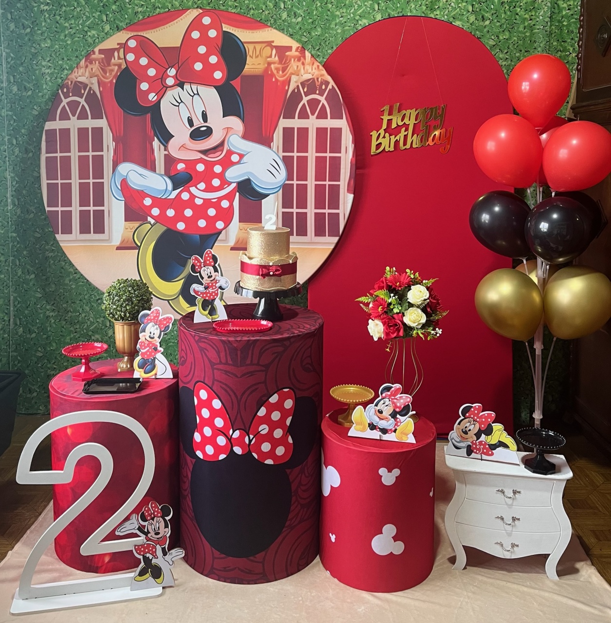 Minnie Vermelha - Kit Completo - Decoreli Decorações Pegue e Monte