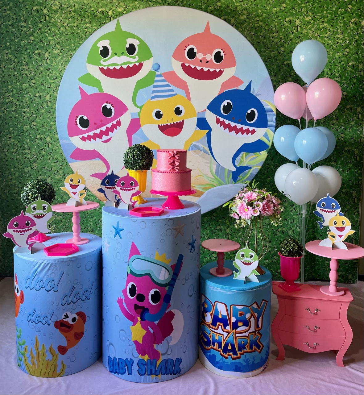 Baby Shark Menina - Decoreli Decorações Pegue e Monte