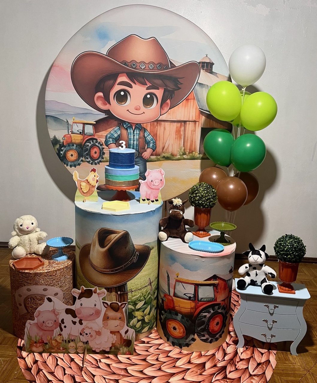 Fazendeiro - Kit Médio - Decoreli Decorações Pegue e Monte