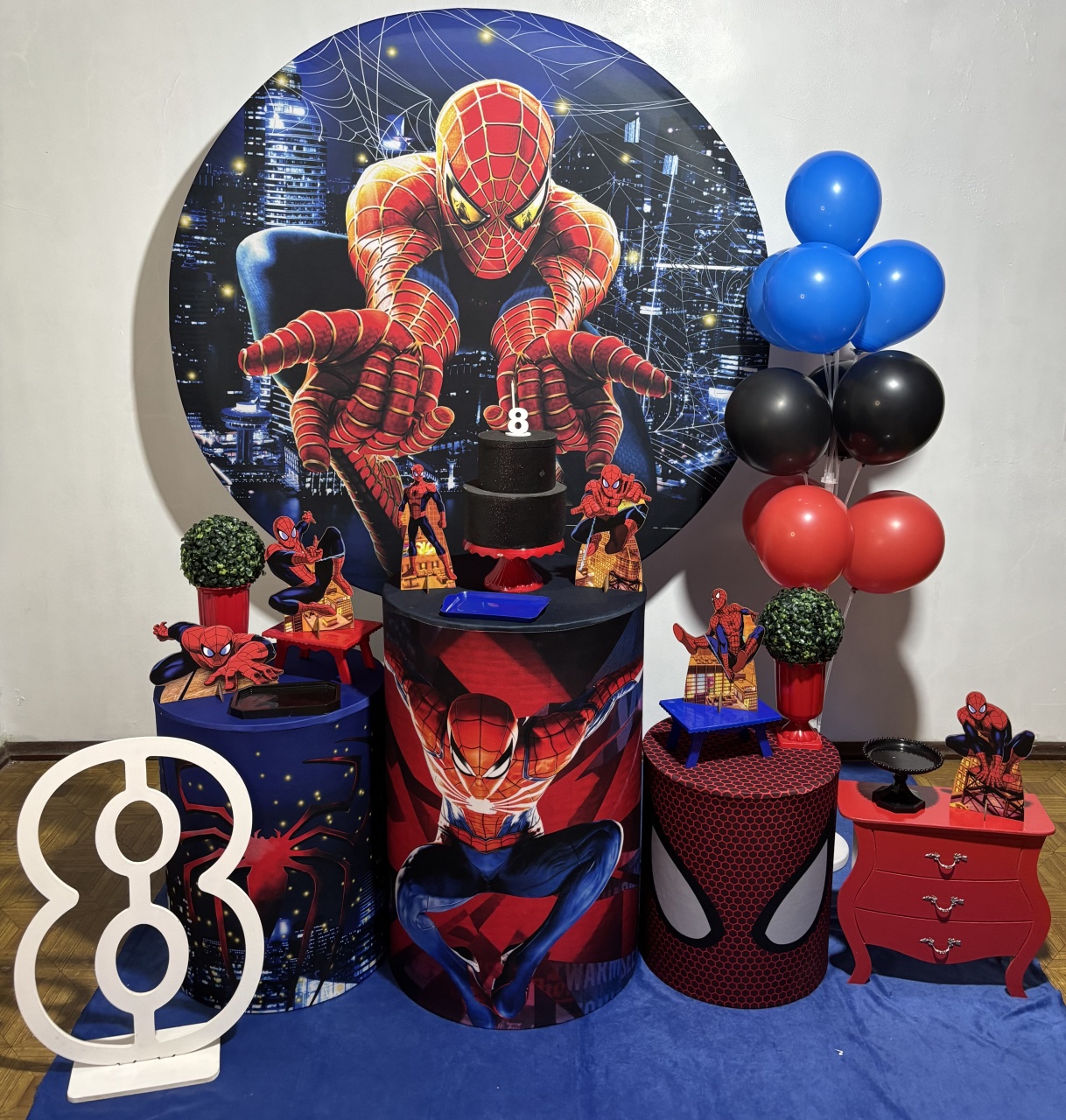 Homem Aranha 1 - Médio - Decoreli Decorações Pegue e Monte