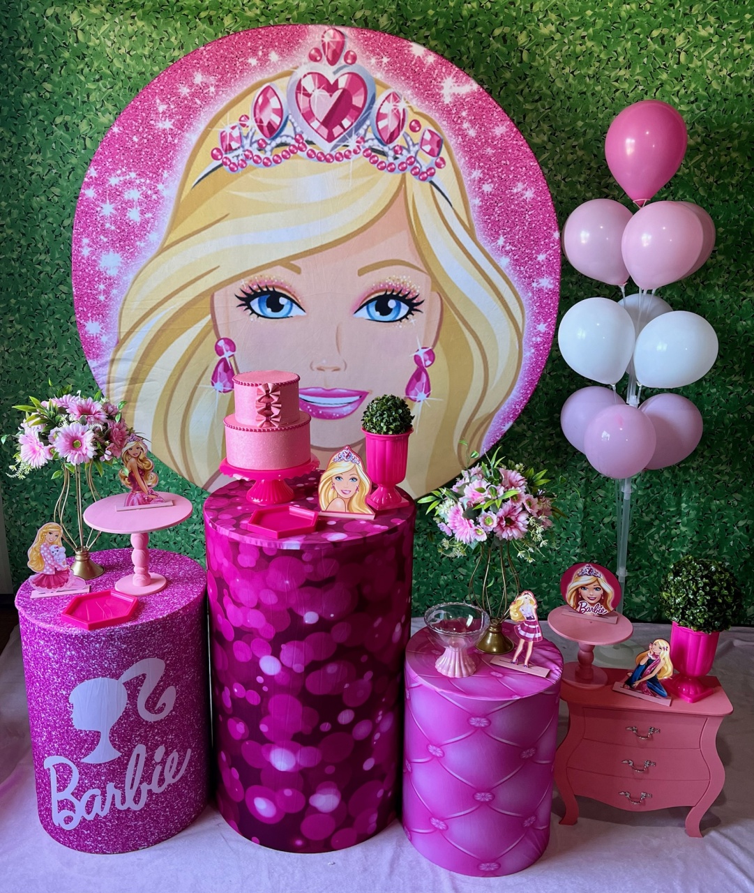 Barbie - Kit Médio - Decoreli Decorações Pegue e Monte