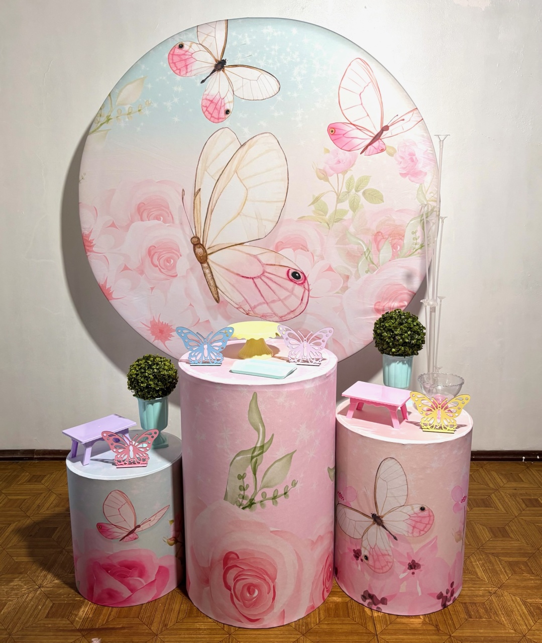 Borboletas 3 - Kit Básico - Decoreli Decorações Pegue e Monte