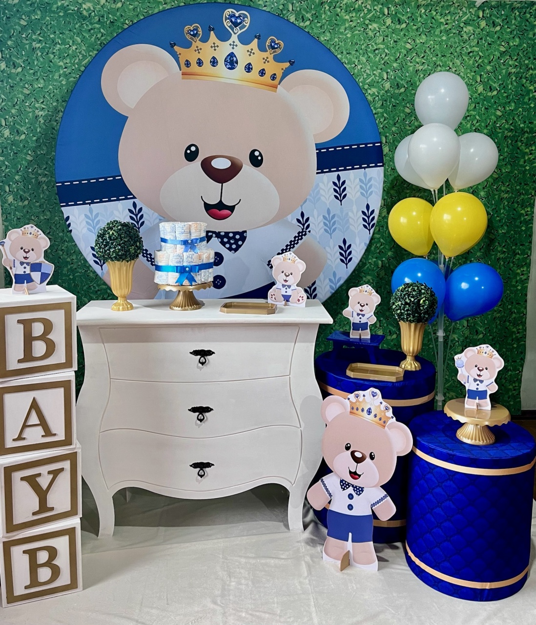 Urso Príncipe - Decoreli Decorações Pegue e Monte