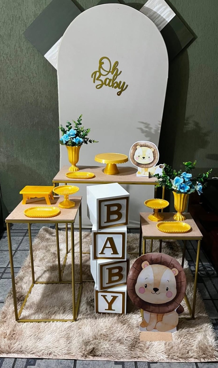 Chá de Bebê Leãozinho Dourado - Janaíne Naiara Ferreira Rezende