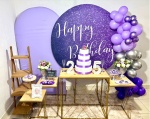 Kit Premium Adulto Feminino Happy Birthday Roxo - imagem 2