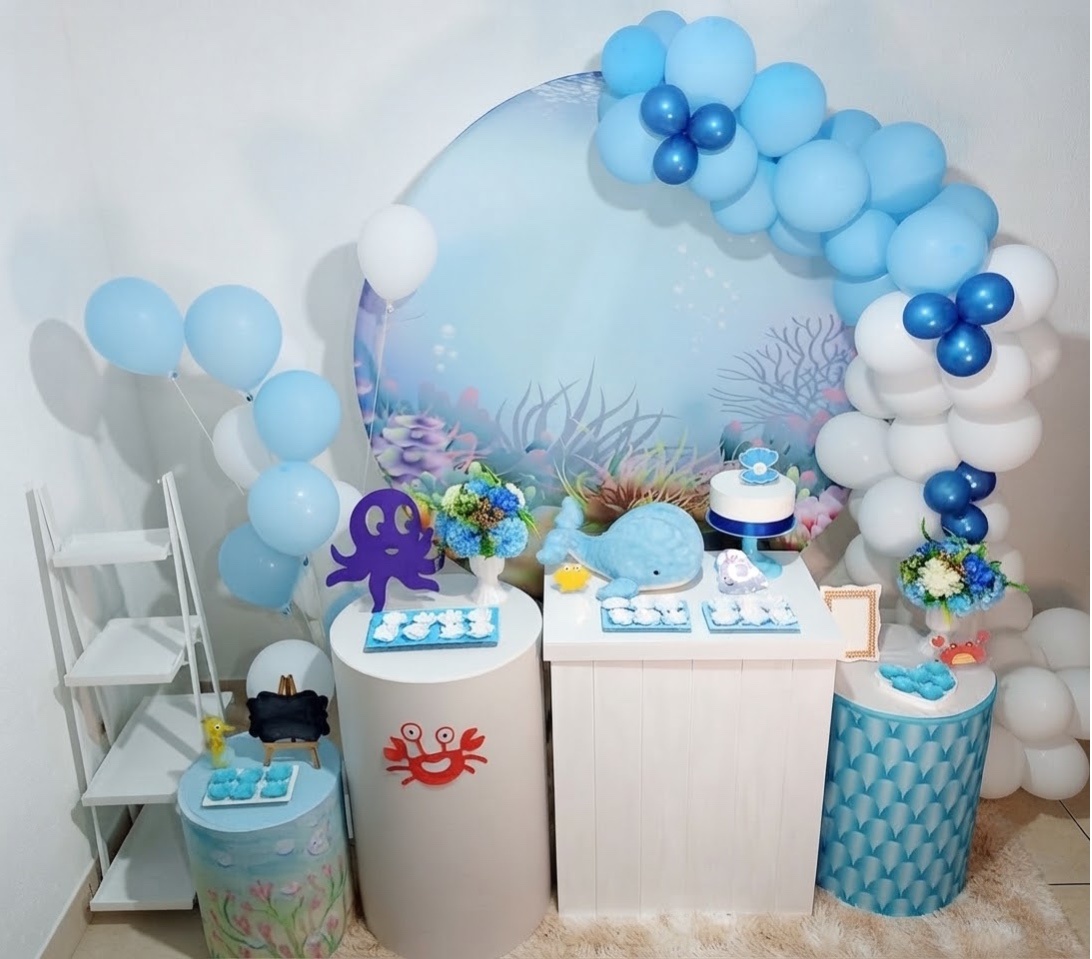 Kit Luxo - Infantil Masculino - Fundo Do Mar - Realiza Festa