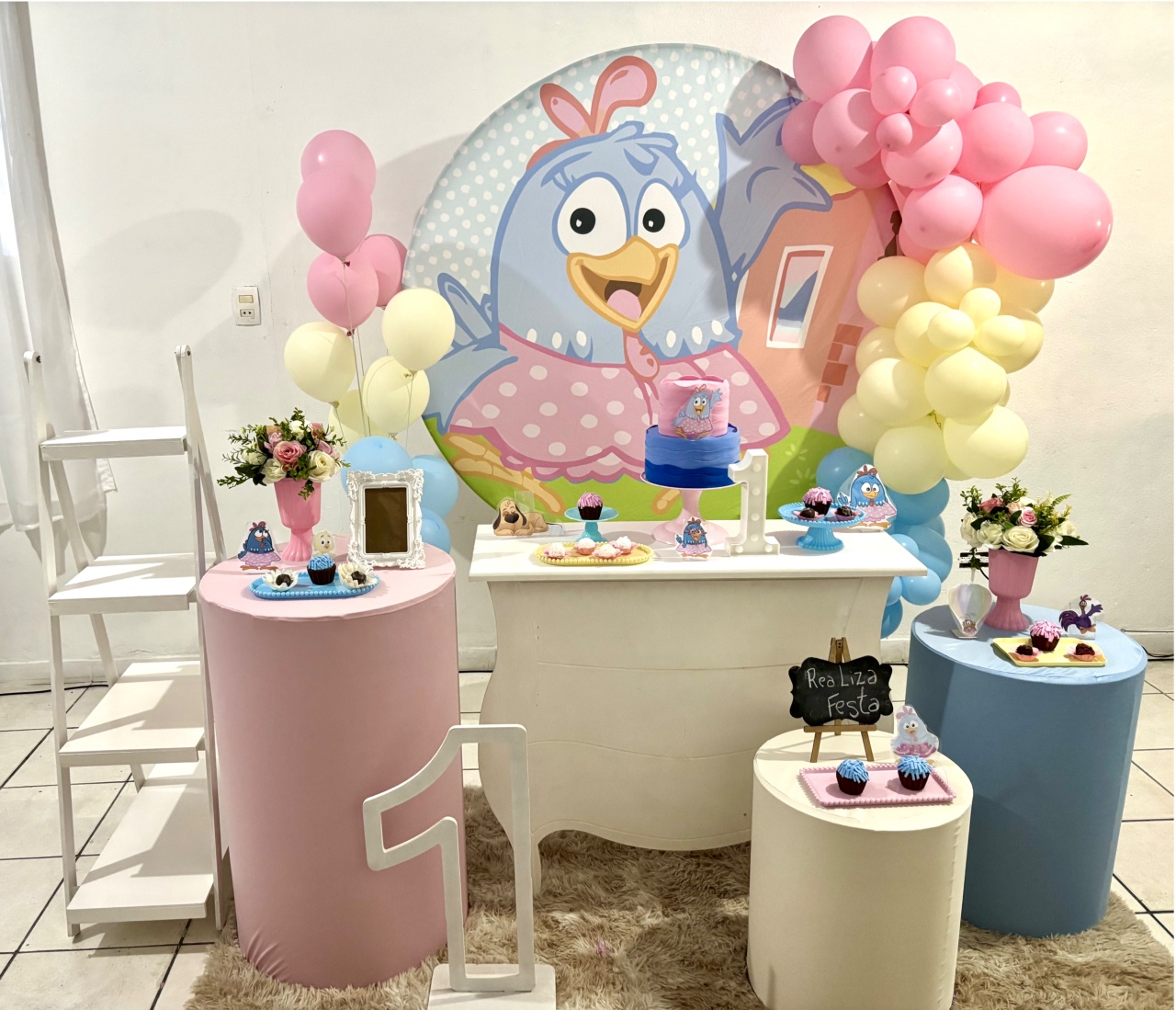 Kit Luxo Infantil Feminino - Galinha Pintadinha - Realiza Festa
