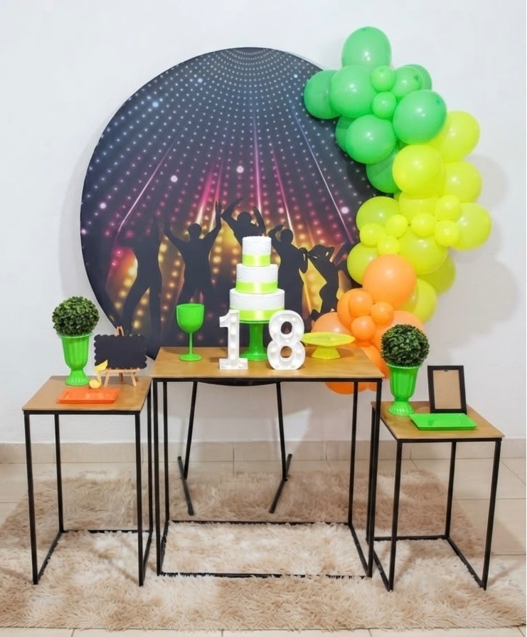 Kit Festa Neon Balada Masculina - Realiza Festa