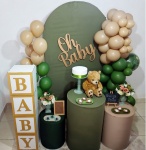 Kit Festa Chá de Bebê Verde Oliva - imagem 2