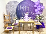 Kit Premium Adulto Feminino Happy Birthday Roxo - imagem 1