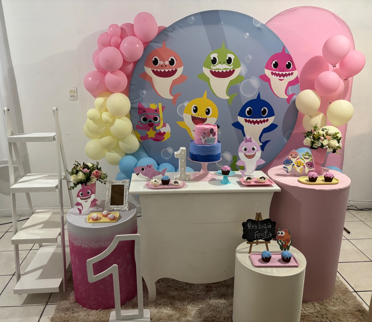 Kit Premium Baby Shark Candy Feminina - Realiza Festa