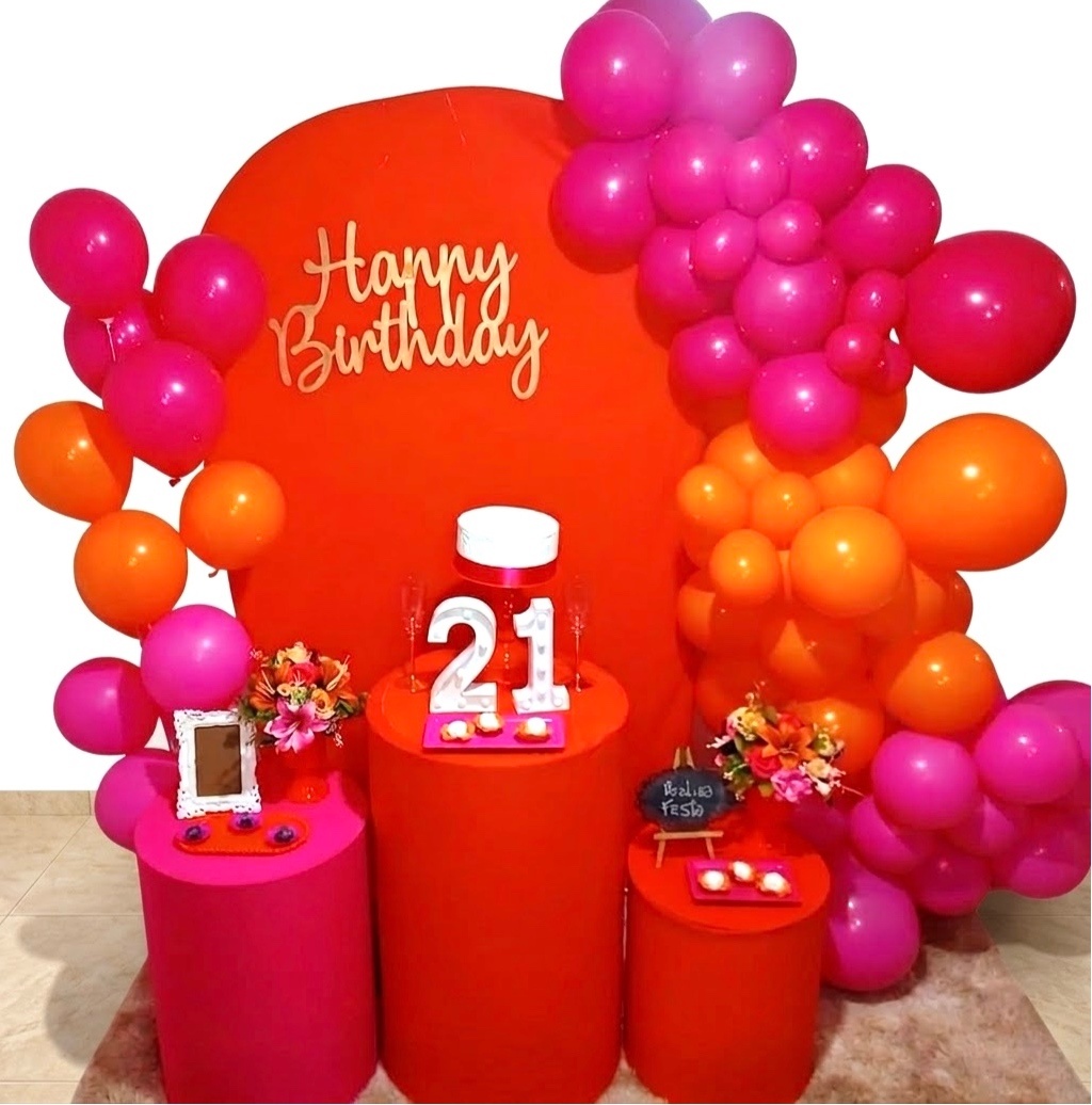 Kit Festa Adulto Laranja E Pink - Realiza Festa