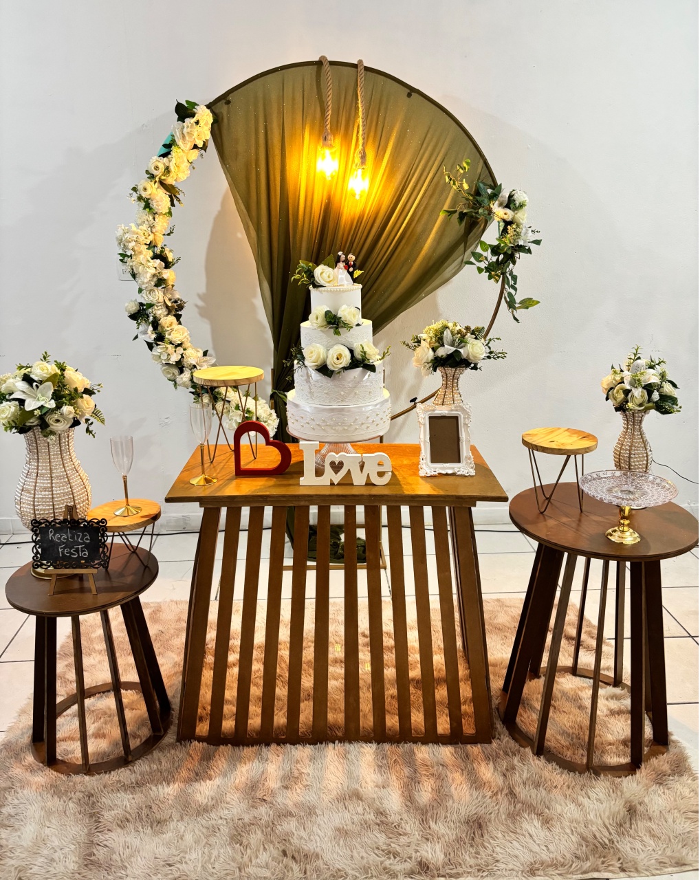 Kit Premium Casamento Verde Militar Rústico - Realiza Festa
