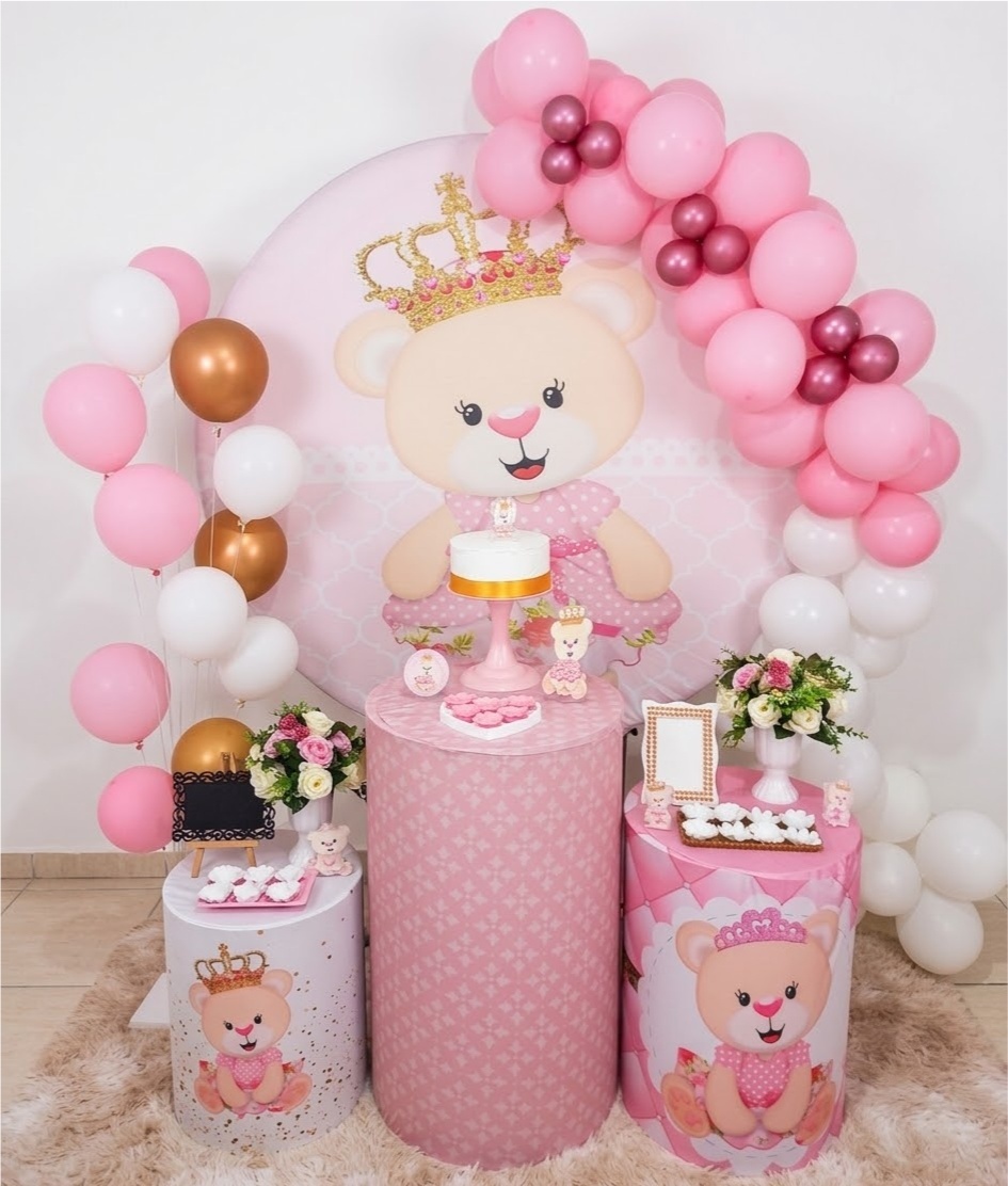 Kit Festa Infantil Feminino Ursinha Princesa - Realiza Festa