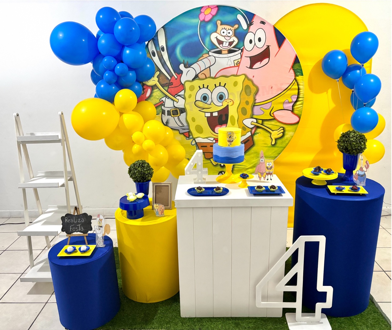 Kit Premium Aniversário Bob Esponja Masculino - Realiza Festa