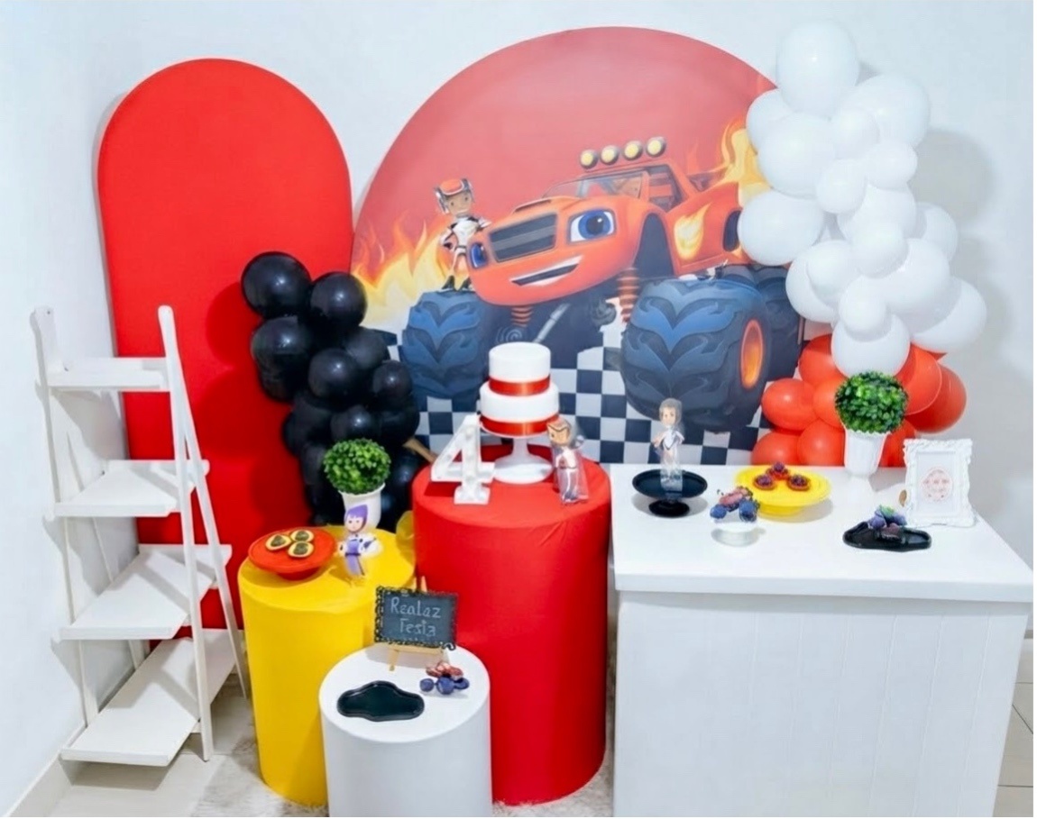 Kit Premium Infantil Masculino Blaze - Realiza Festa