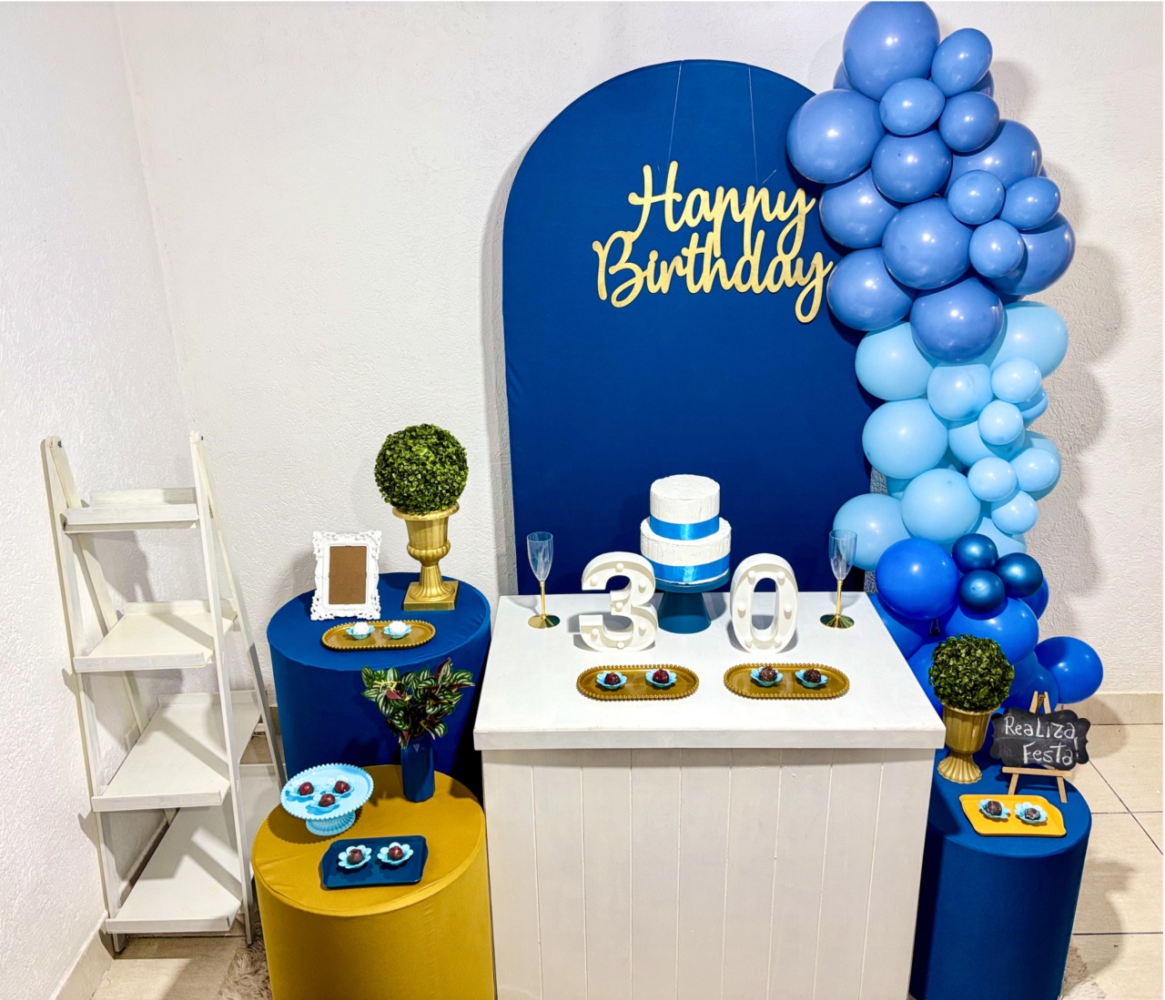 Kit Luxo Adulto Azul Petróleo - Realiza Festa