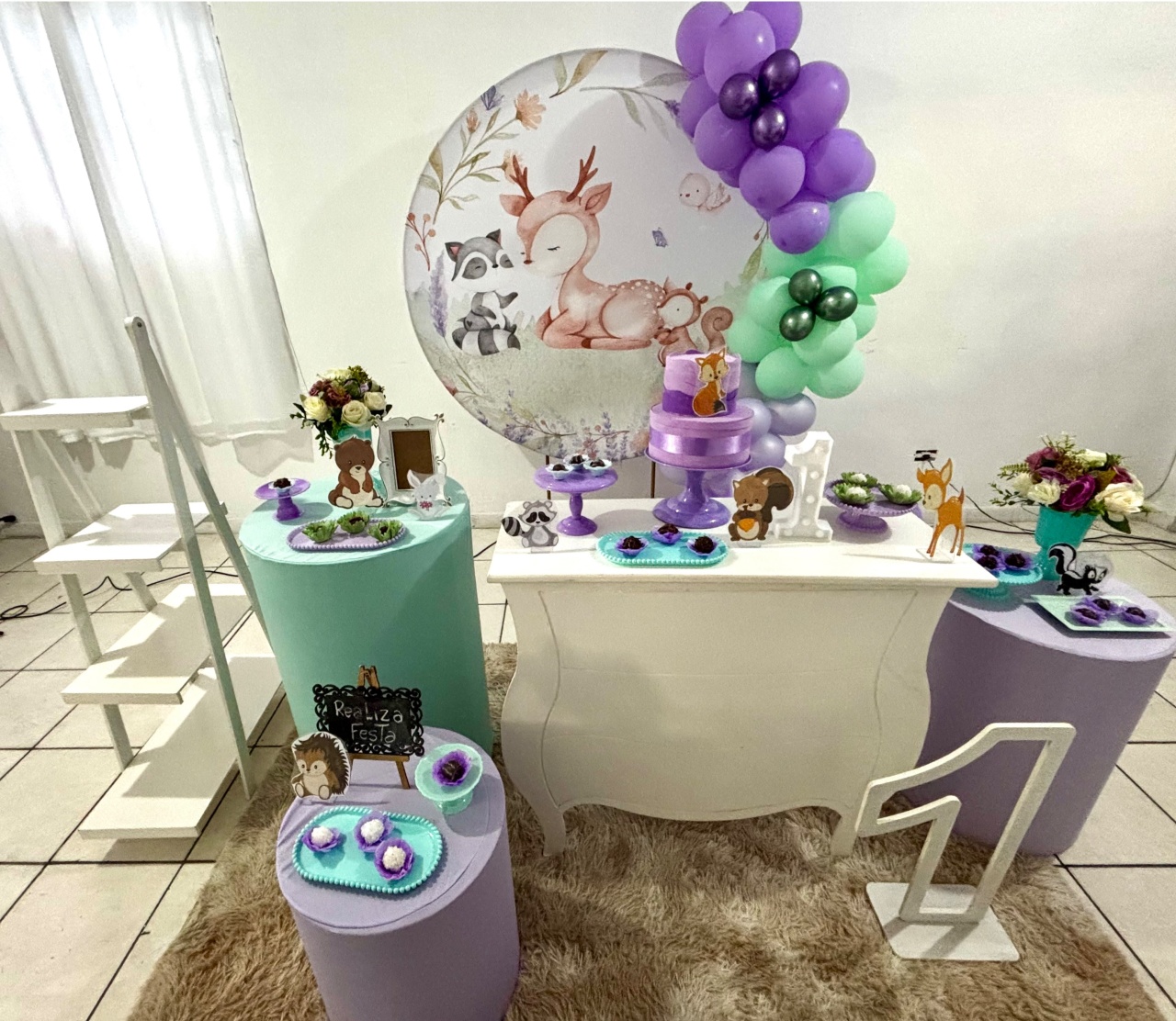 Kit Luxo Infantil Feminino Bosque - Realiza Festa