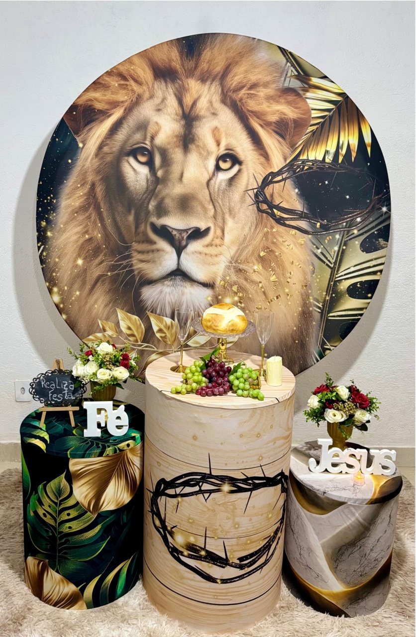Kit Igreja / Páscoa Leão - Realiza Festa