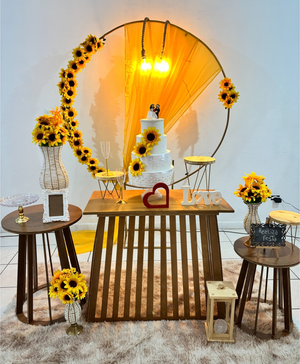 Kit Casamento Premium Girassol - Realiza Festa