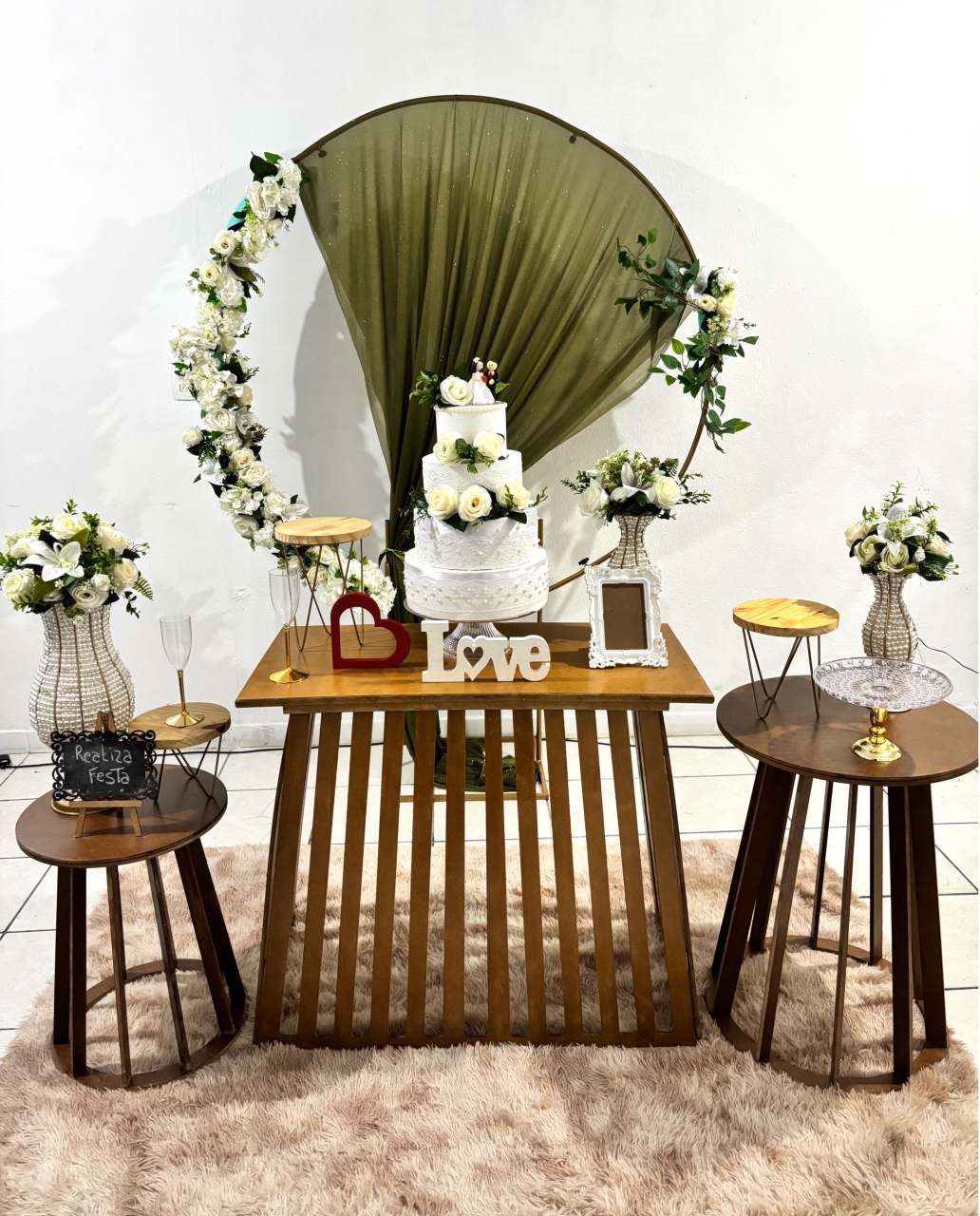 Kit Luxo Casamento Rústico Verde Militar - Realiza Festa