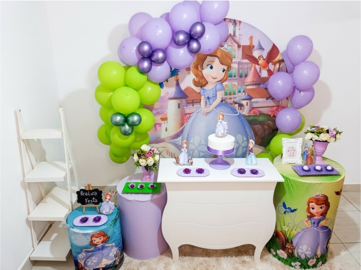 Kit Luxo Infantil Feminino Princesa Sofia - Realiza Festa