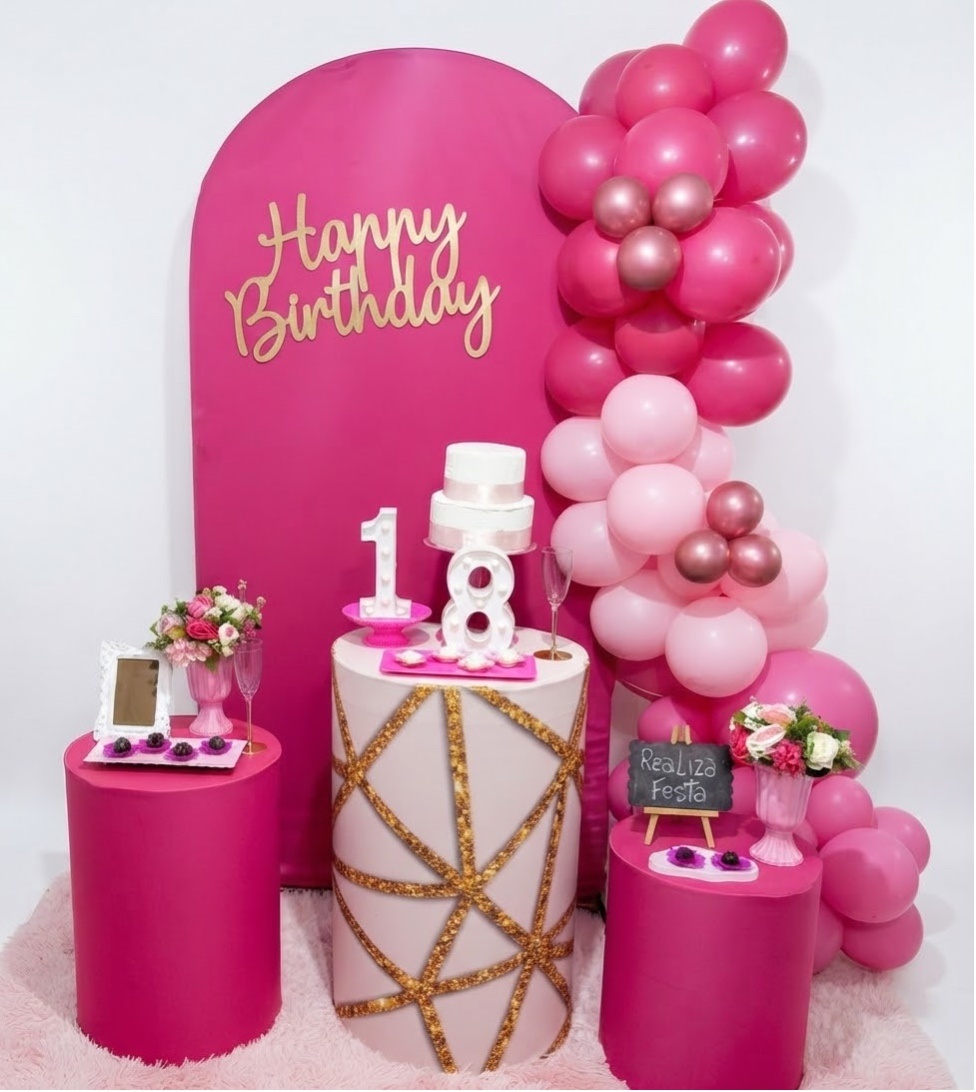 Kit Festa Adulto Feminino Pink - Realiza Festa