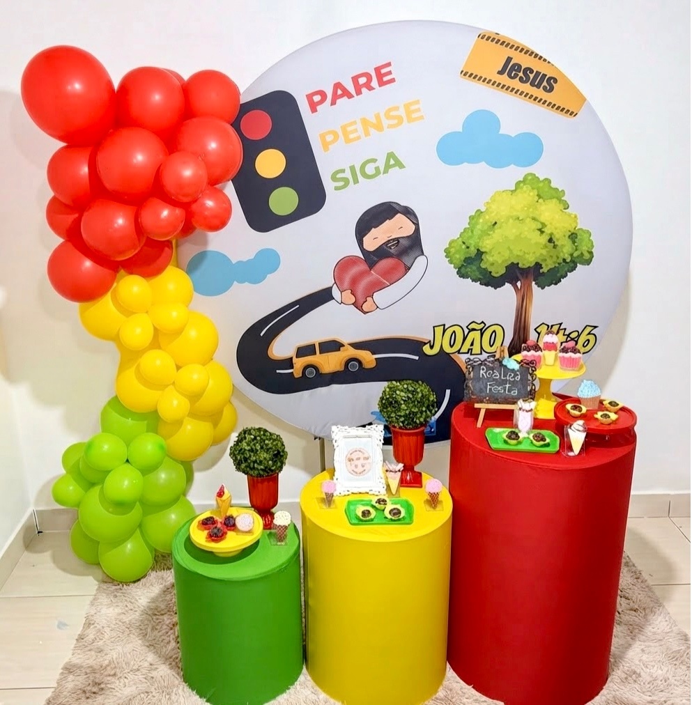 Kit Pare Olhe E Siga Jesus - Realiza Festa