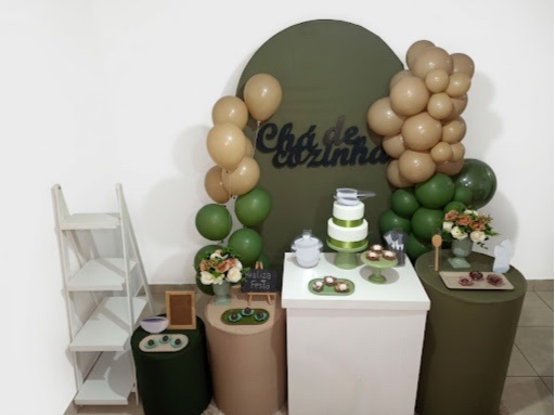 Kit Luxo Chá de Cozinha Verde Oliva Escuro - Realiza Festa