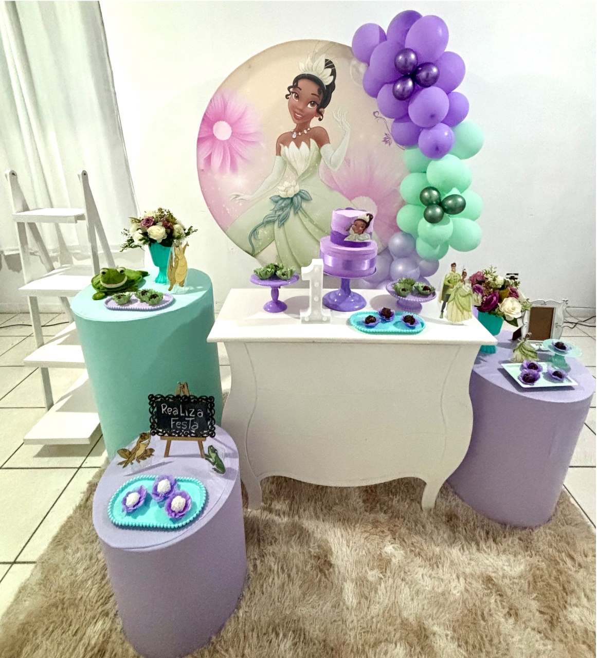 Kit Luxo Infantil Feminino Princesa Tiana - Realiza Festa