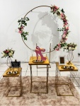 Kit Encontro de Mulheres Luxo Arco de Flores Lilás Rosa (Mesas) - imagem 2