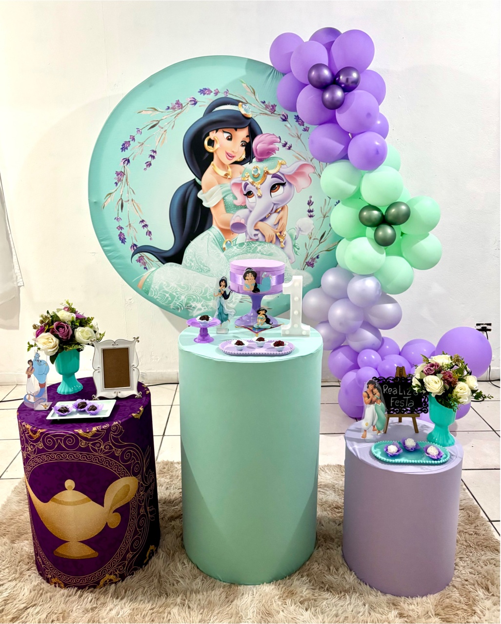 Kit Festa Infantil Feminino Princesa Jasmine - Realiza Festa