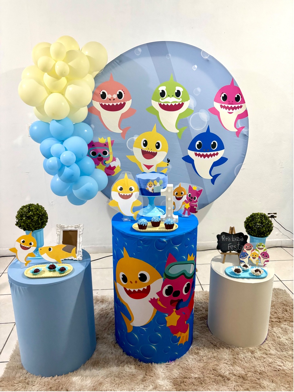 Kit Festa Baby Shark Masculino - Realiza Festa