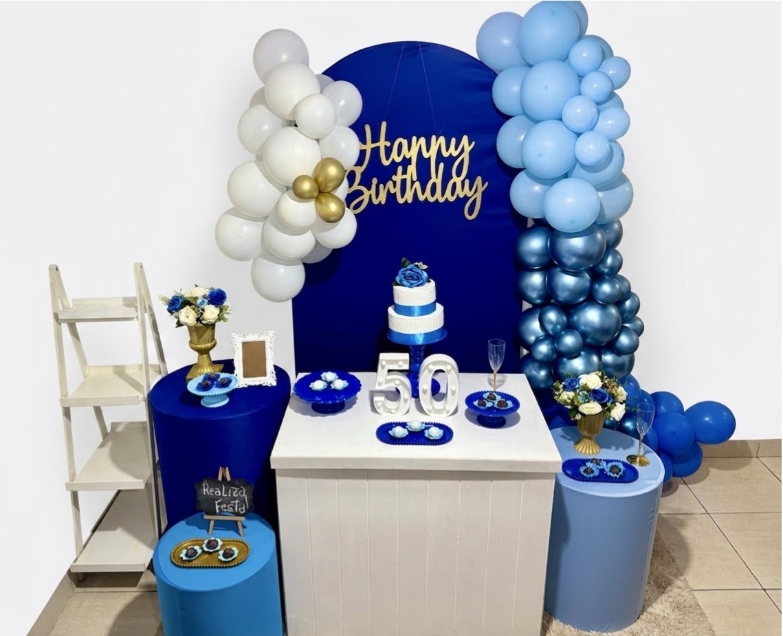 Kit Luxo Adulto Azul Royal - Realiza Festa