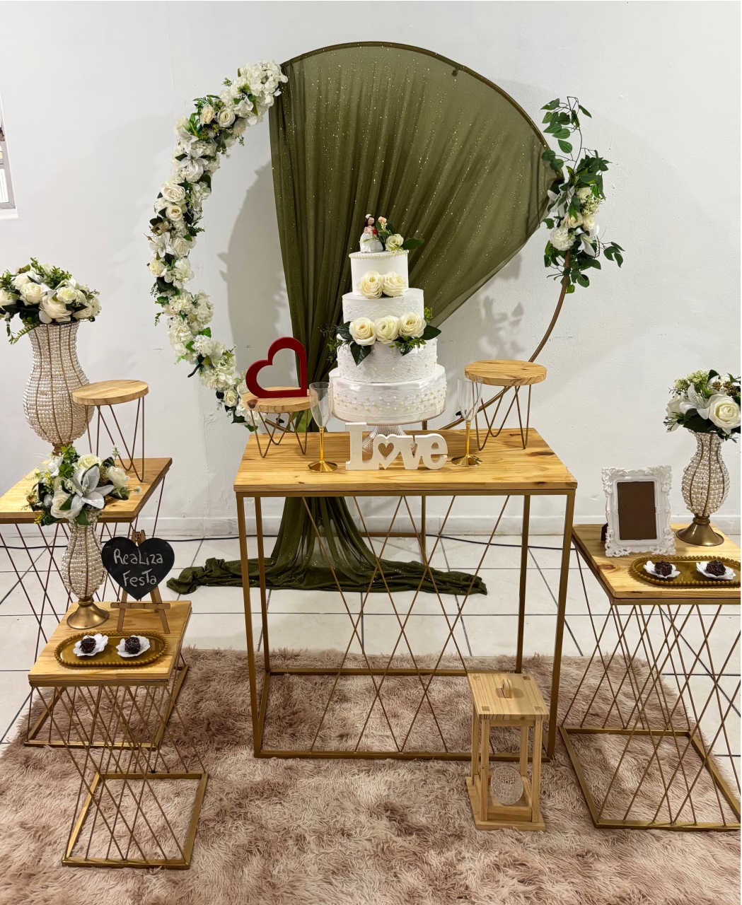 Kit Luxo Casamento Verde Militar - Realiza Festa