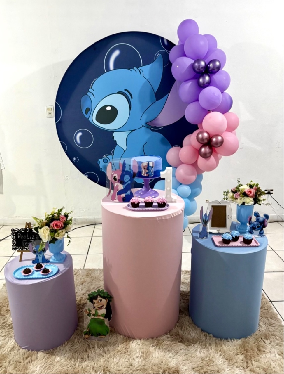 Kit Festa Infantil Feminino - Stitch - Realiza Festa