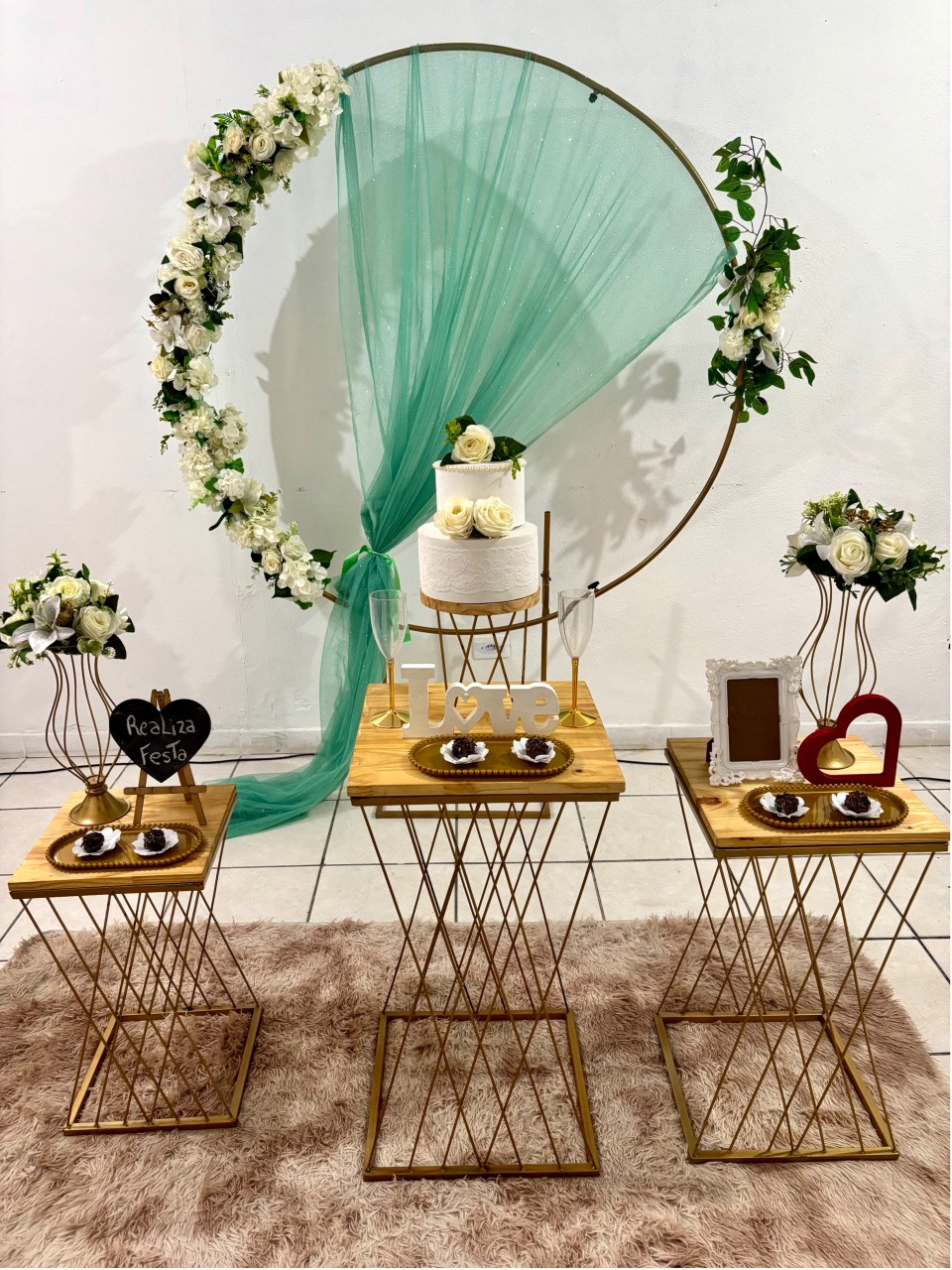 Kit Festa Casamento Verde Menta - Realiza Festa