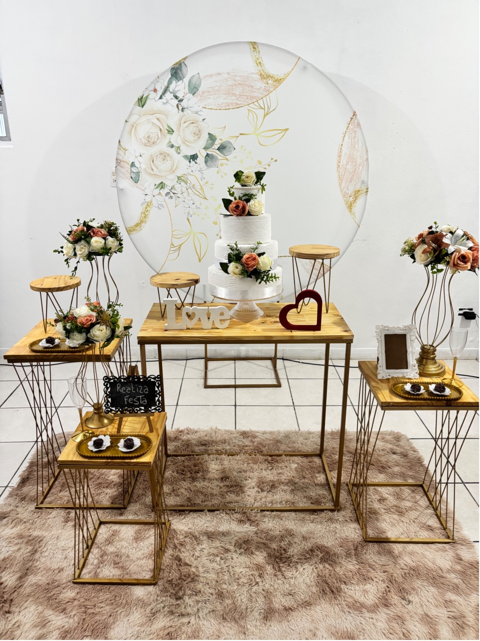 Kit Luxo Casamento Capa Floral Terracota - Realiza Festa