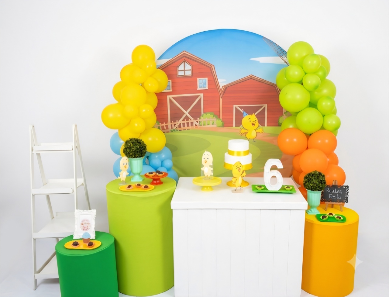 Kit Luxo Infantil Masculino Pintinho Amarelinho - Realiza Festa