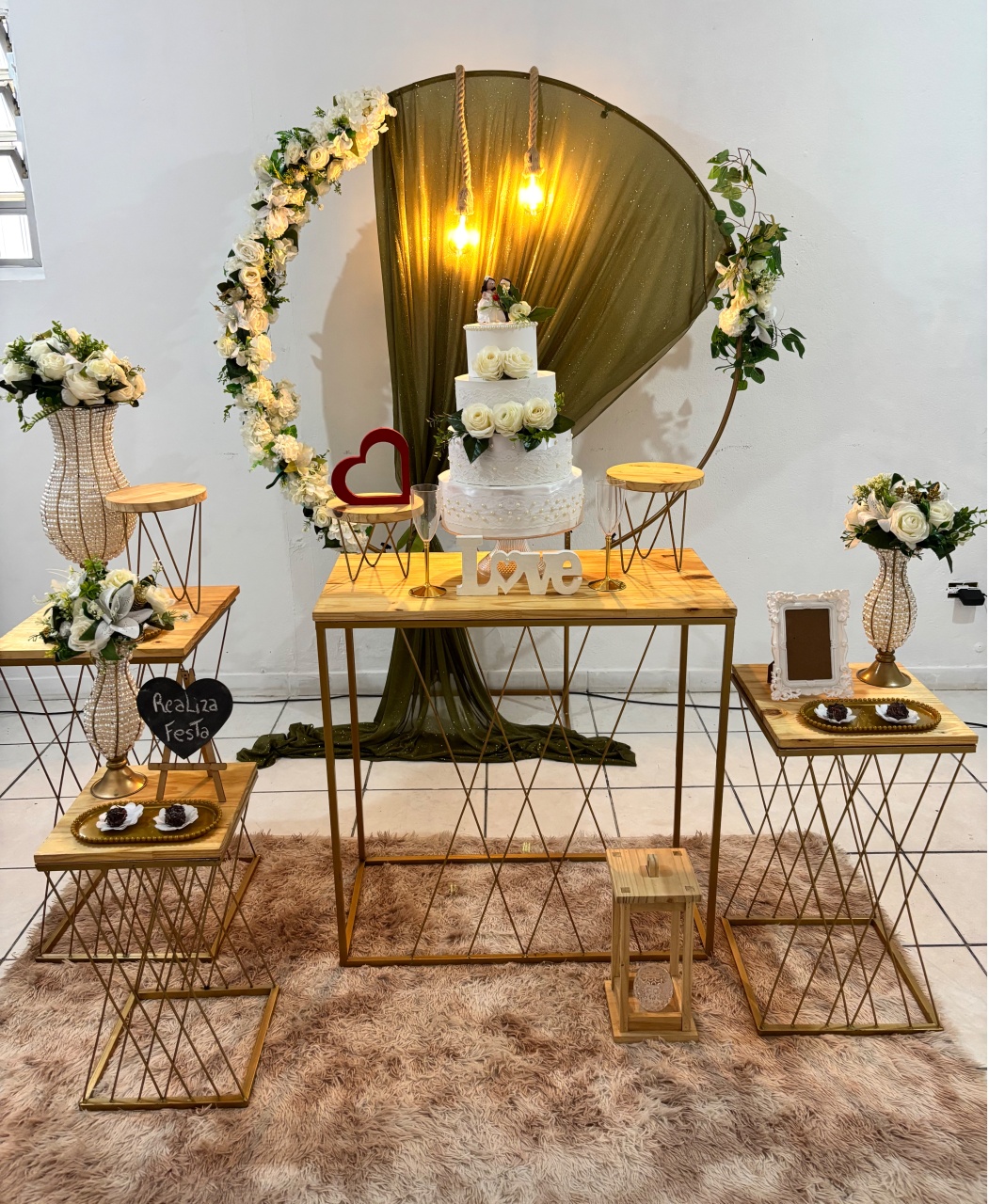 Kit Premium Casamento Verde Militar Completo - Realiza Festa