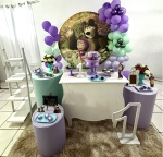 Kit Luxo Infantil Feminino Marsha E O Urso - imagem 1