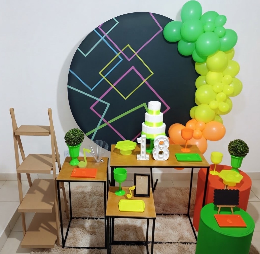 Kit Luxo Neon Masculino - Realiza Festa