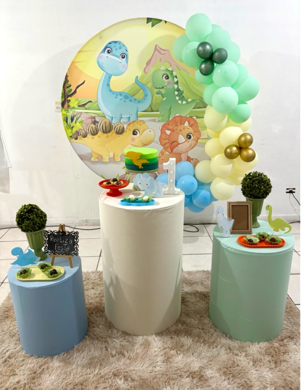 Kit Festa - Infantil Masculino Dino Baby - Realiza Festa