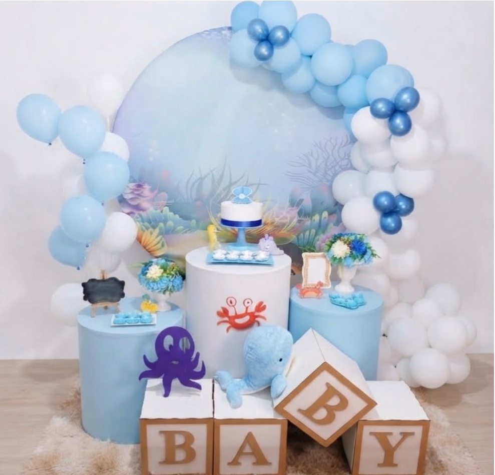 Kit Festa Chá de Bebê Fundo Do Mar - Realiza Festa