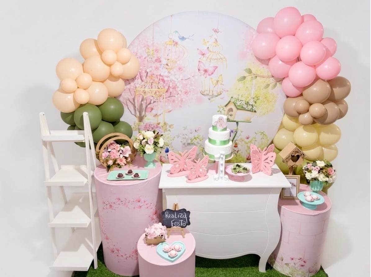 Kit Luxo Infantil Feminino Jardim Encantado - Realiza Festa