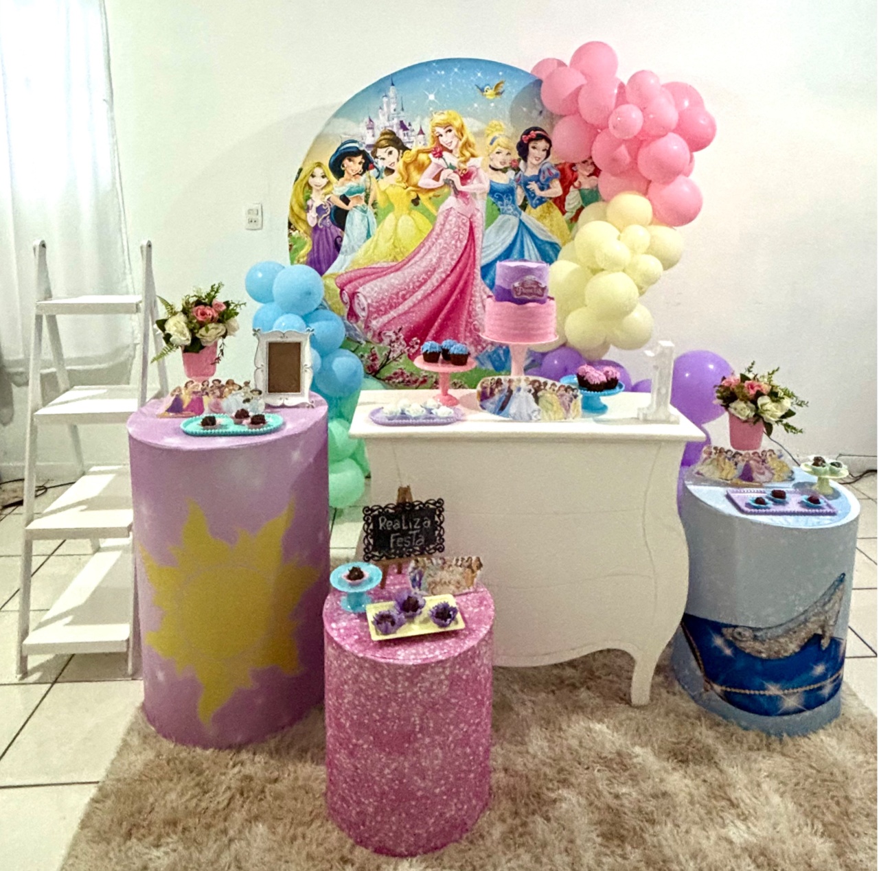 Kit Luxo Infantil Feminino Princesas - Realiza Festa