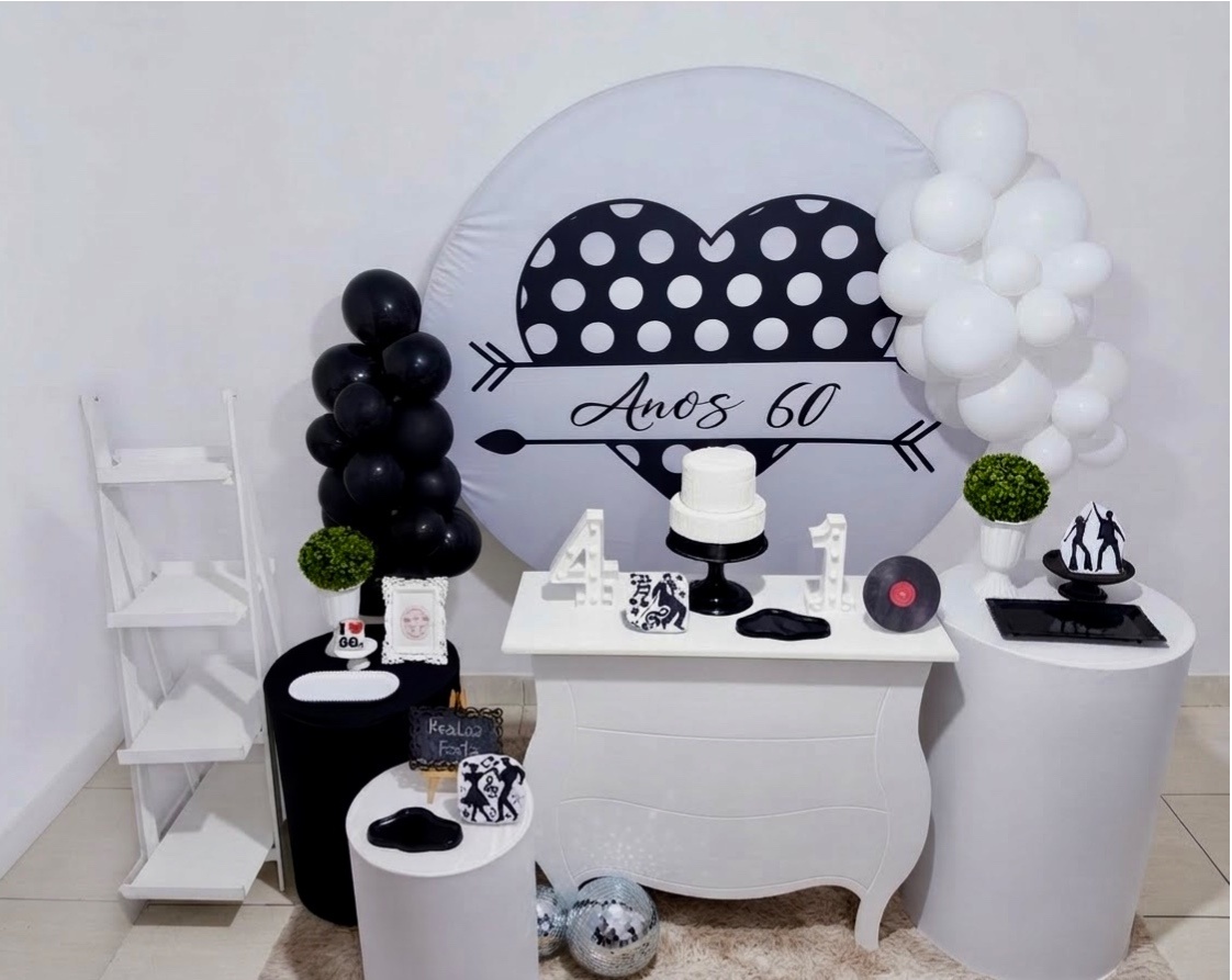 Kit Luxo Adulto Anos 60 - Realiza Festa