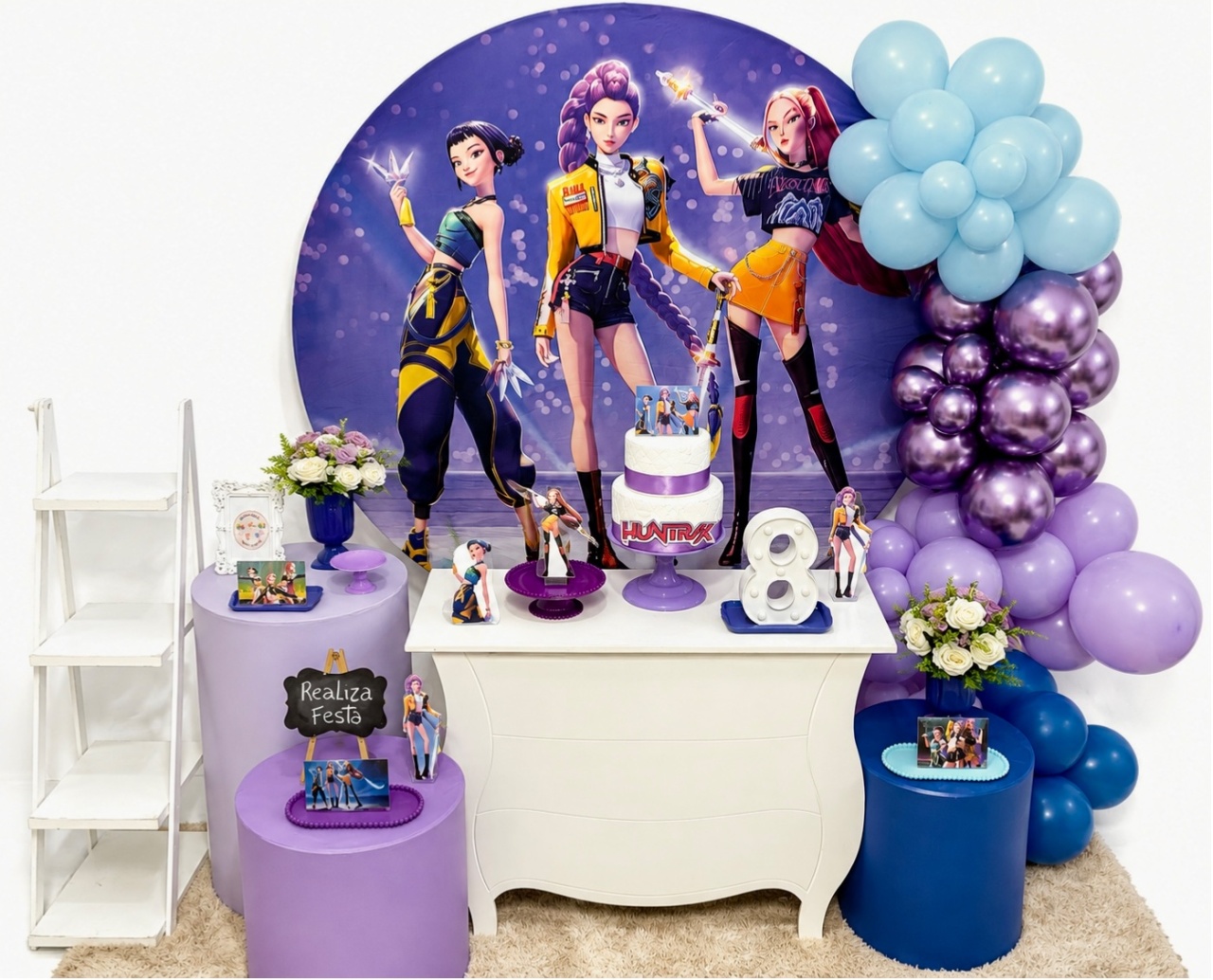 Kit Luxo Aniversário Guerreiras Do K-Pop - Realiza Festa
