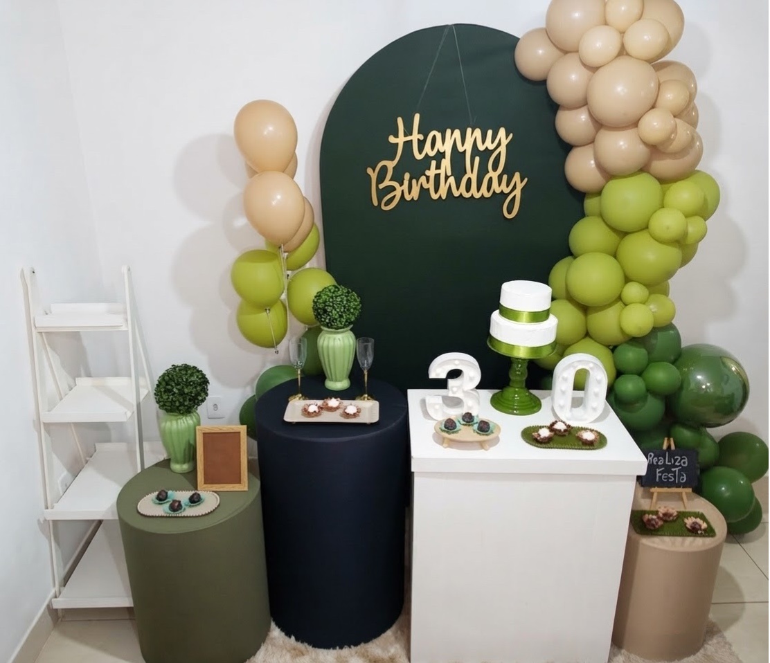 Kit Luxo Verde Militar - Realiza Festa